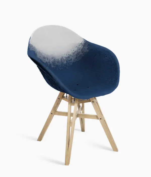 Gravene - Fauteuil - dossier Gris Pâle