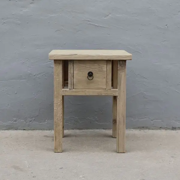 Table de chevet en Orme