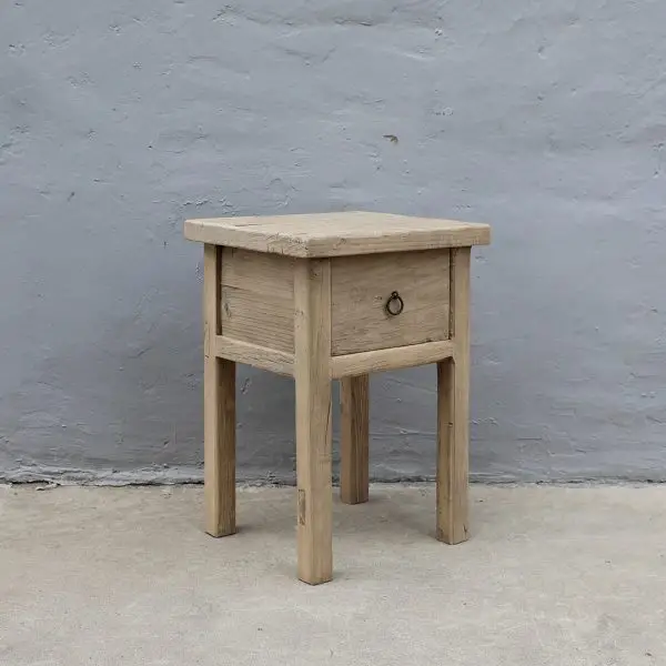 Table de chevet en Orme ancien – Image 2
