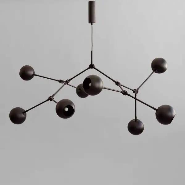 Globe - Chandelier globe industriel