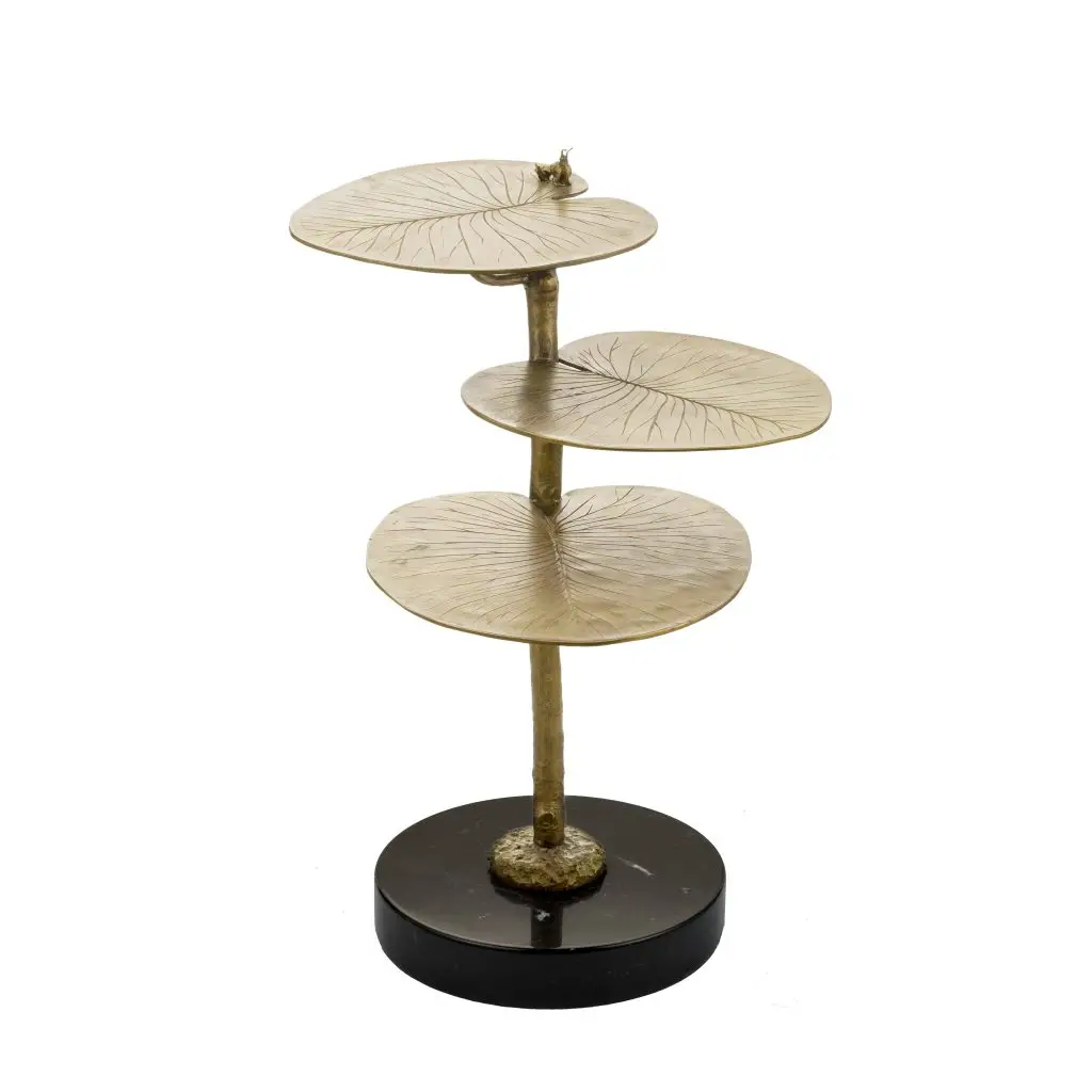 Trois Feuilles - table d'appoint nénuphars