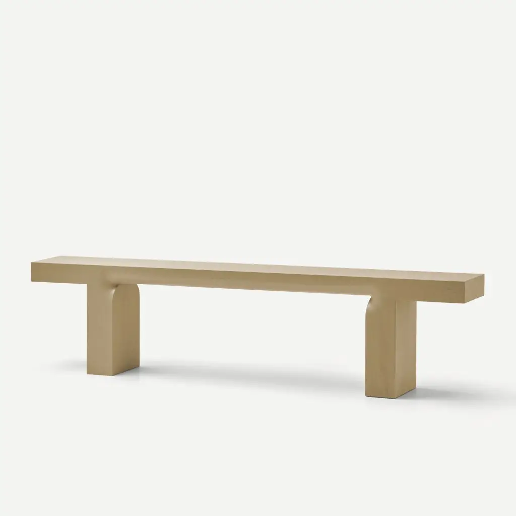 banc moderne en bois naturel