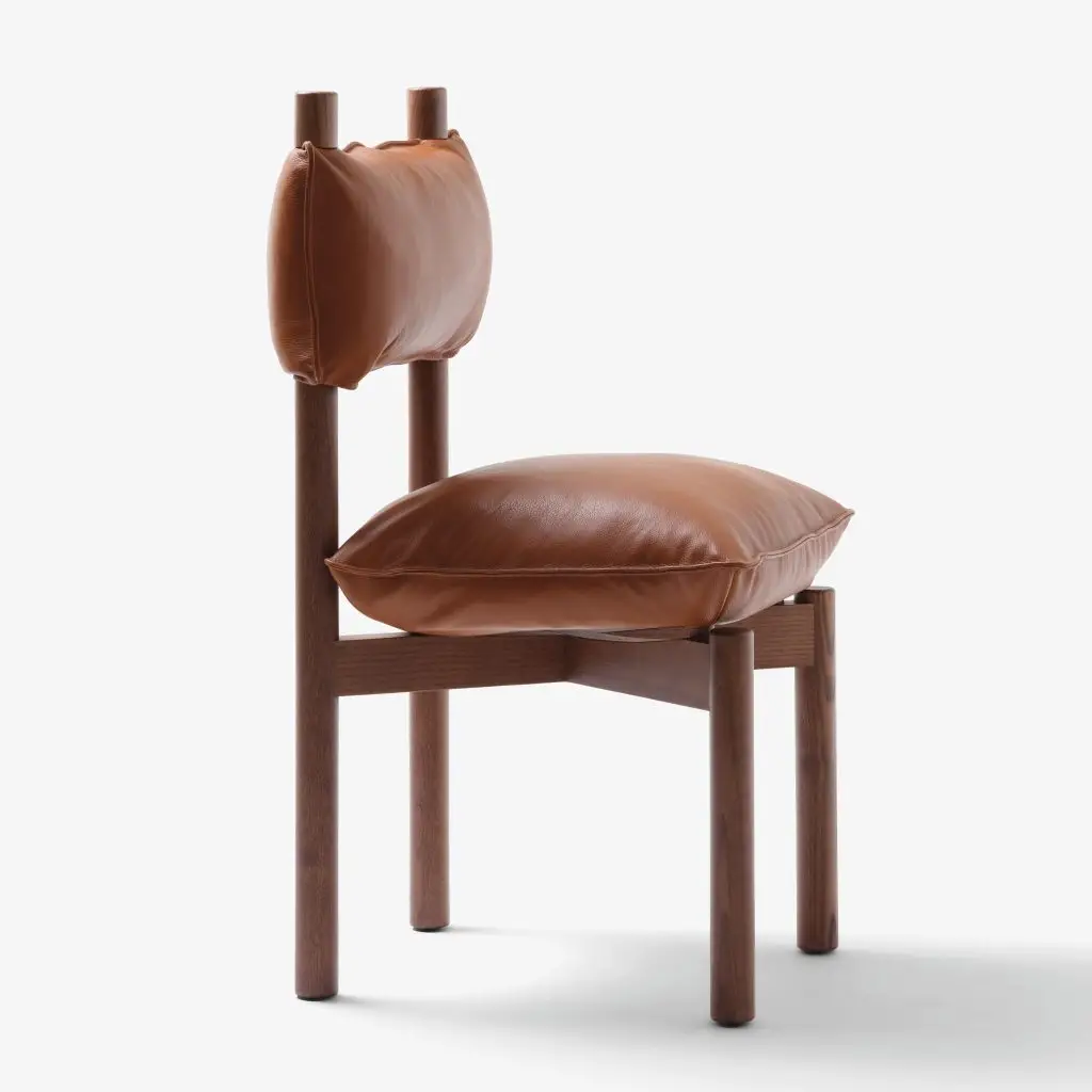 chaise contemporaine en cuir