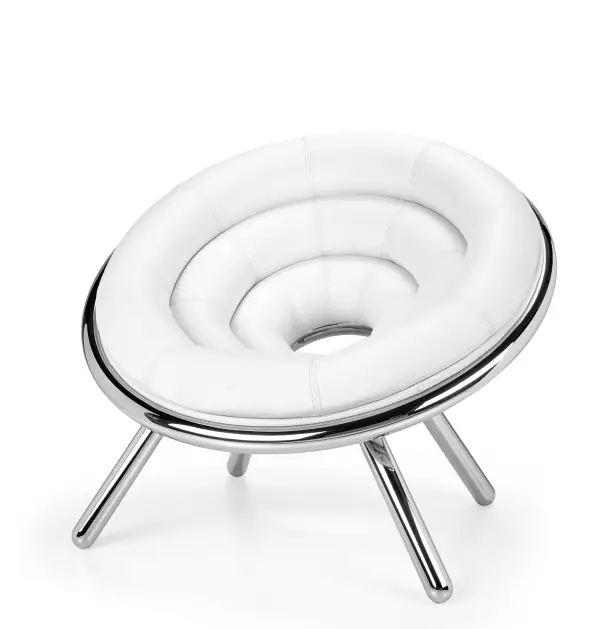 Swing - fauteuil design cuir lisse