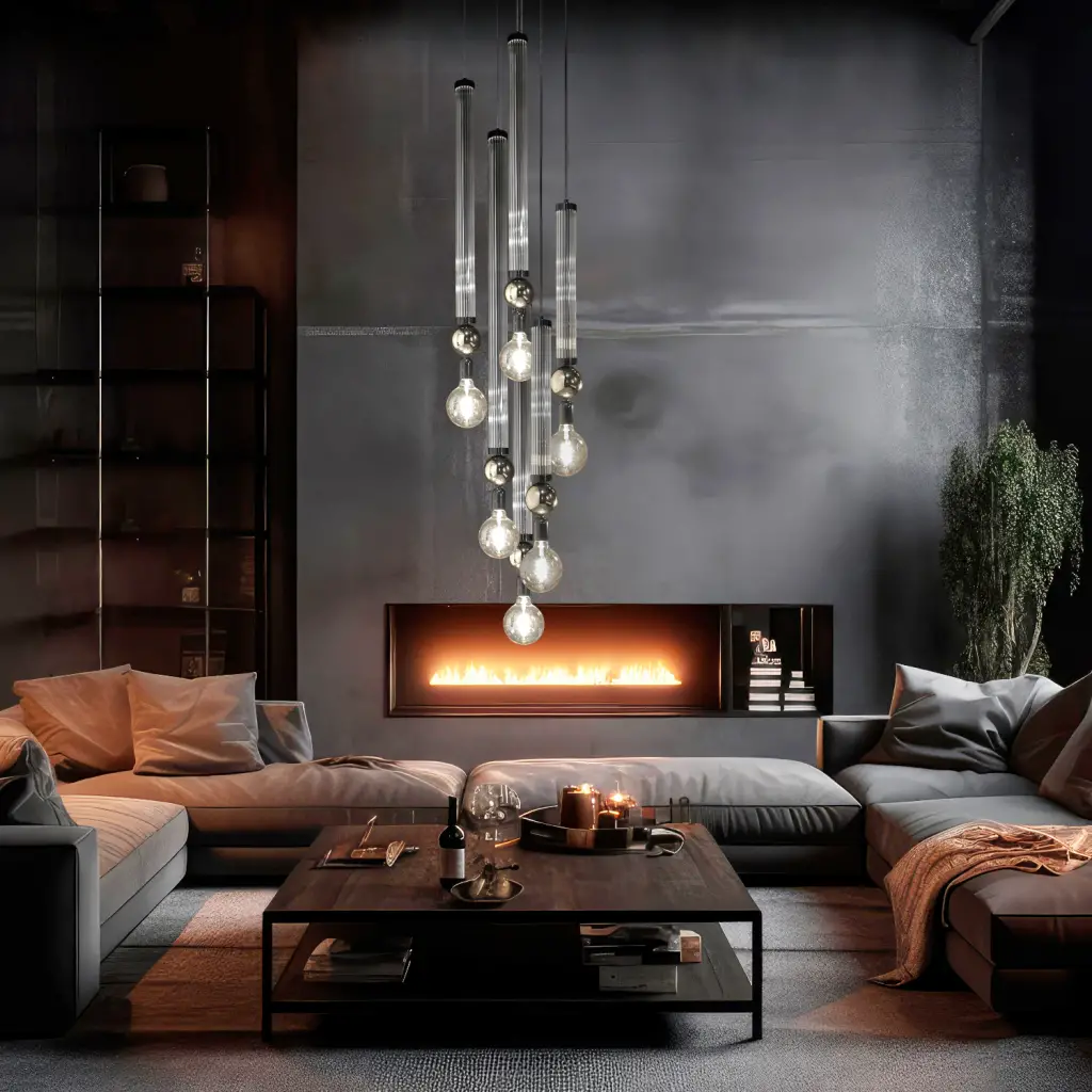 chandelier design en verre