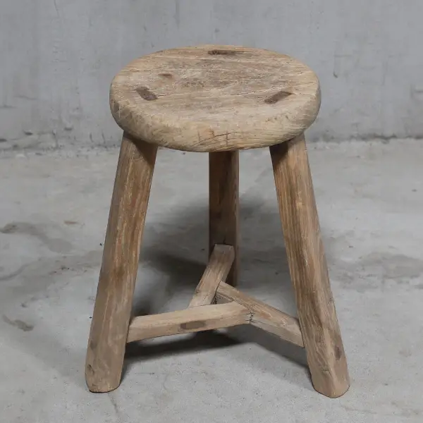 Tabouret du 19eme - tabouret ancien en orme