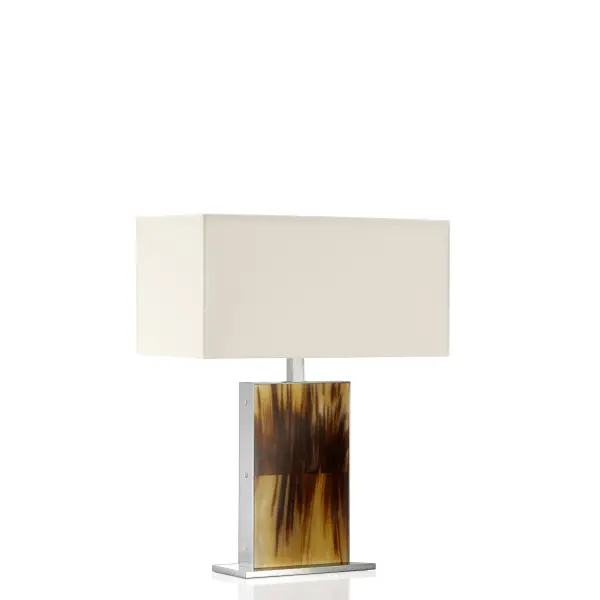 lampe de table contemporaine en corne