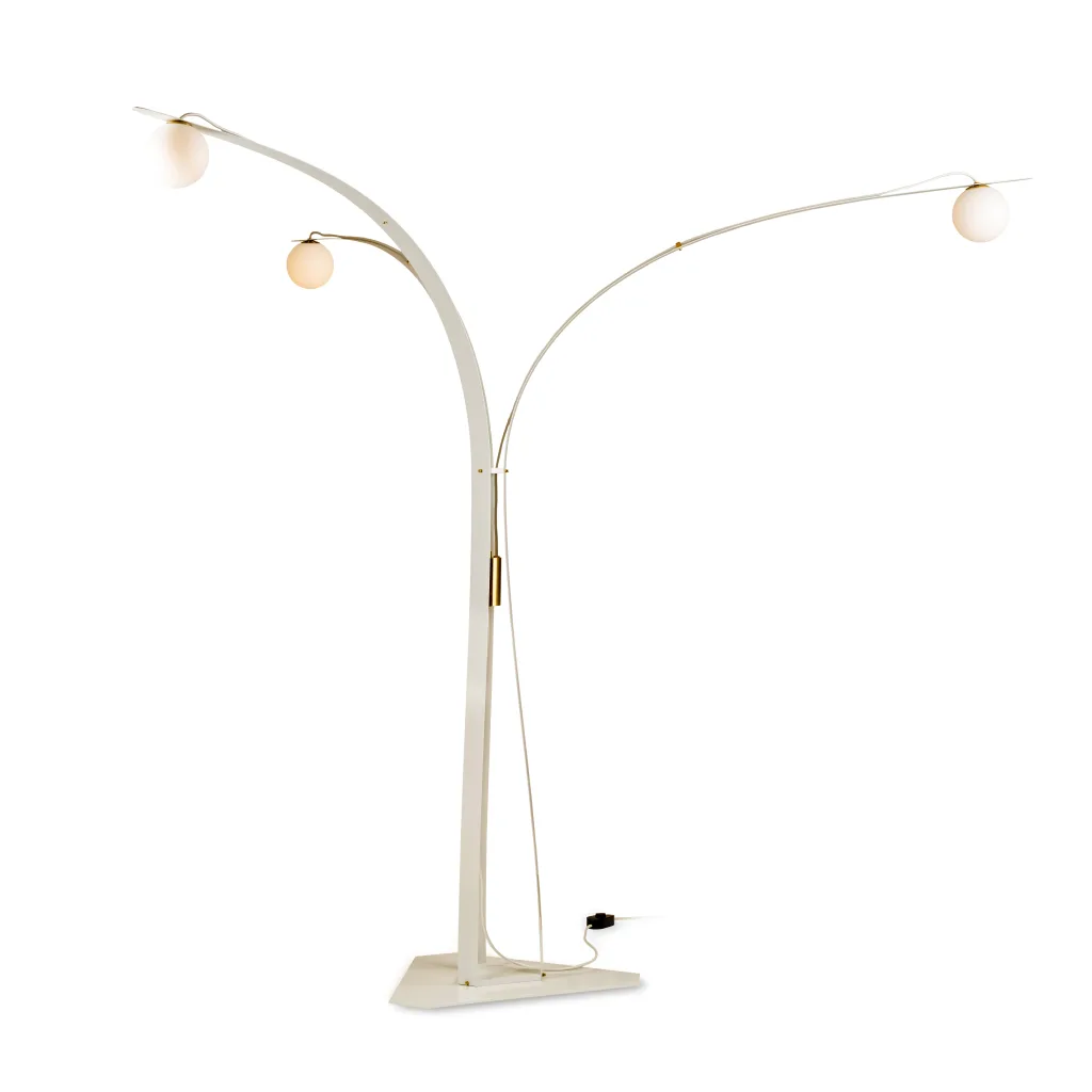 Lampadaire triple en aluminium