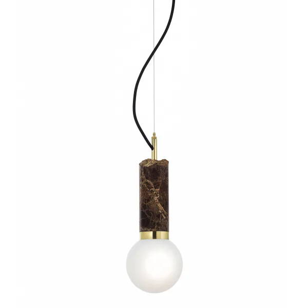 Pierre - Suspension en marbre et laiton