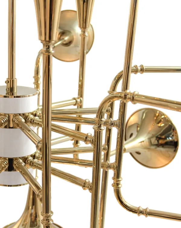 Lustre XL en or et en musique jazz