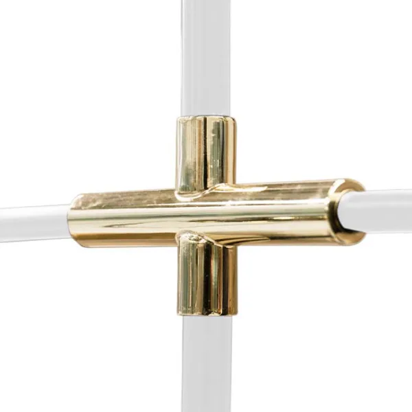 Majestueuse suspension Goodman en laiton et aluminium