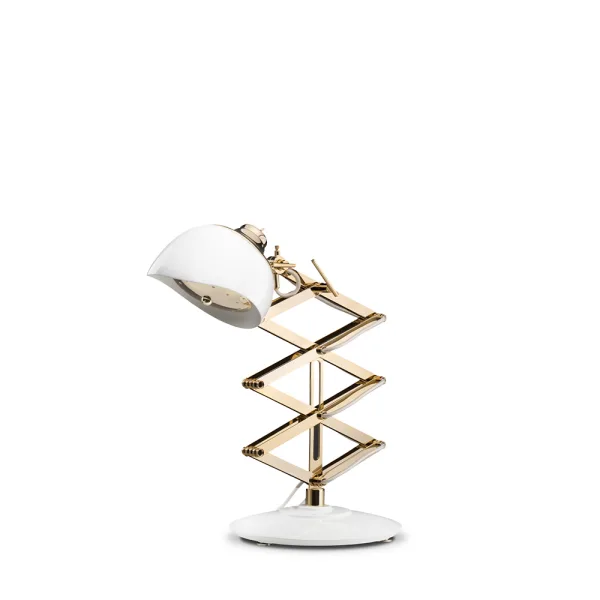 Lampe de table à pied extensible en accordéon Billy