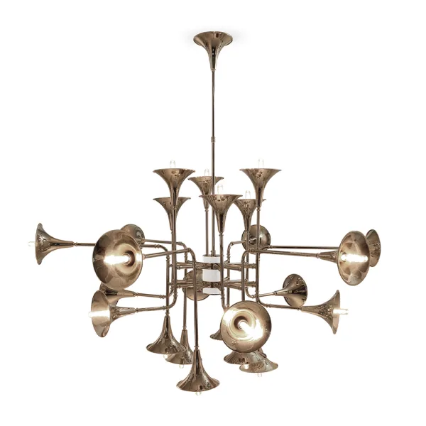 Lustre XL en or et en musique jazz