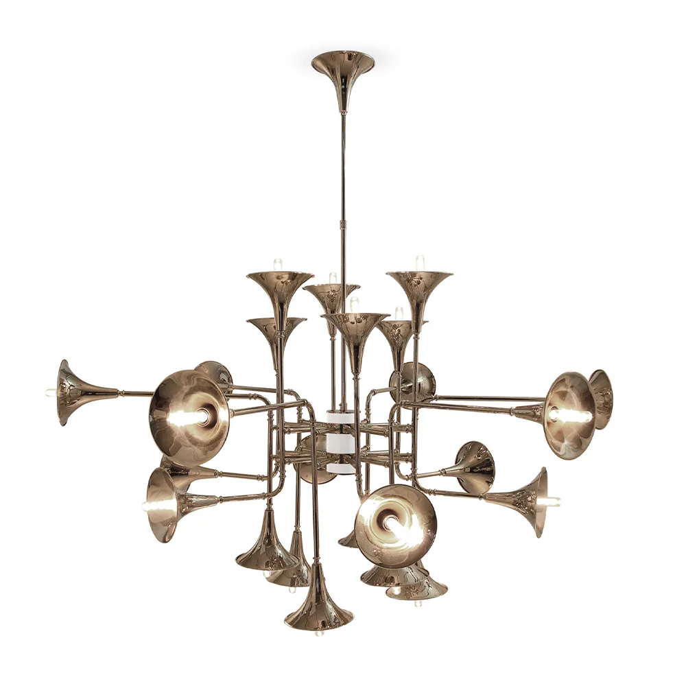 Lustre XL en or et en musique jazz