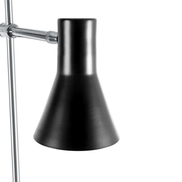 Lampadaire à abat-jour directionnel laiton et aluminium