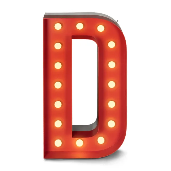Graphic Lamps - Lampe alphabet à poser ou à mettre en applique