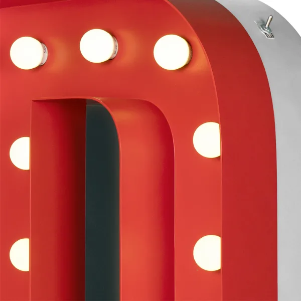 Graphic Lamps - Lampe alphabet à poser ou à mettre en applique