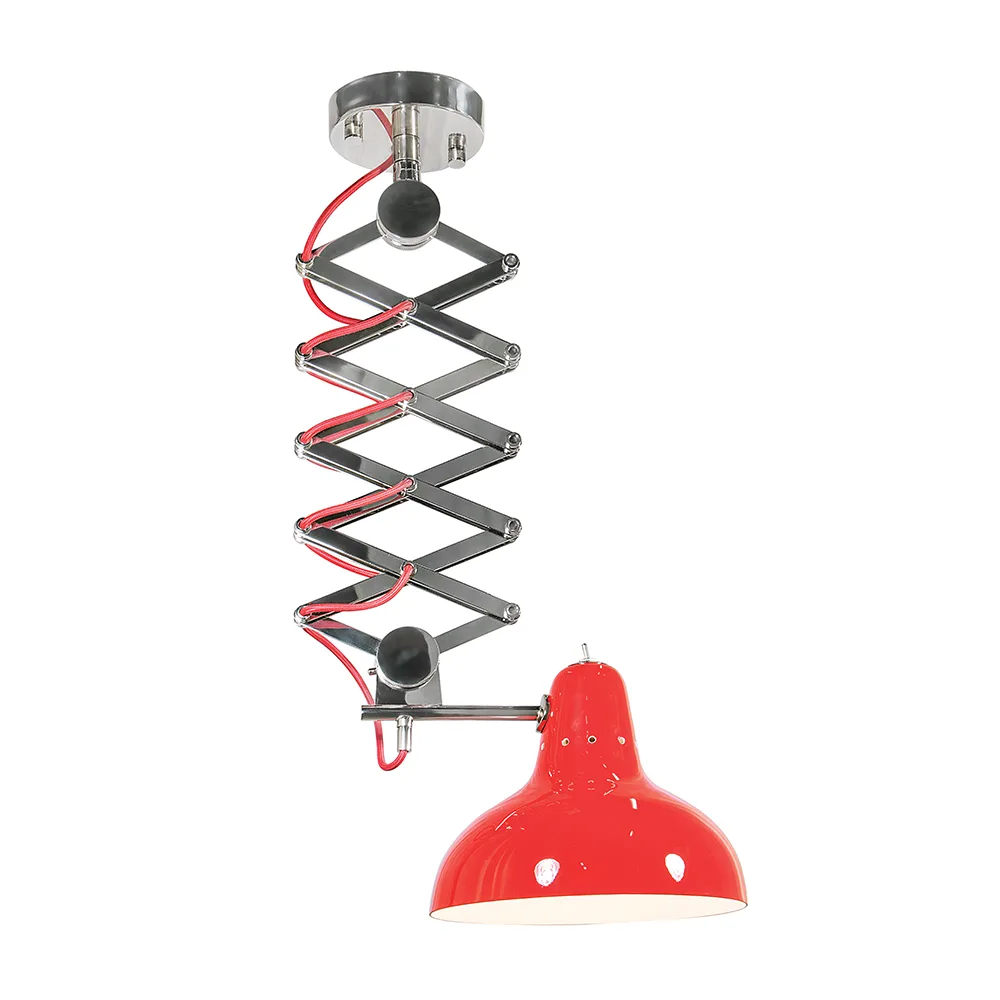 Suspension en accordéon Diana au design industriel