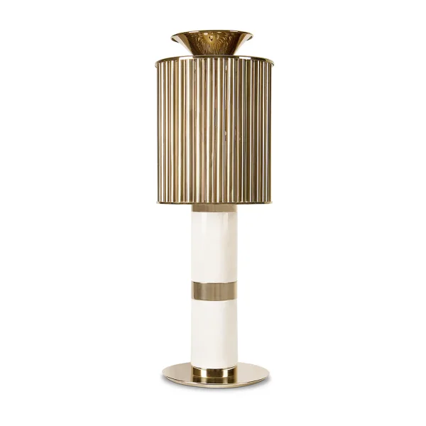 Donna - Lampe à poser en laiton et marbre