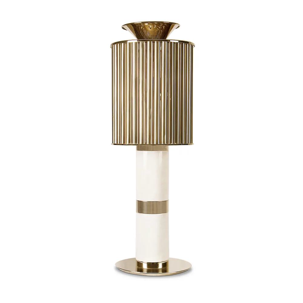 Donna - Lampe à poser en laiton et marbre