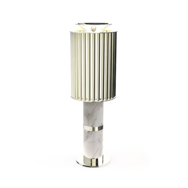 Donna - Lampe à poser en laiton et marbre