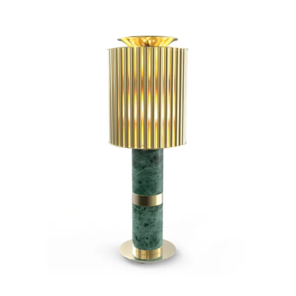Donna - Lampe à poser en laiton et marbre