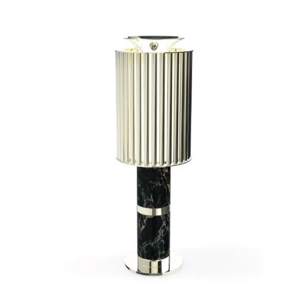 Donna - Lampe à poser en laiton et marbre