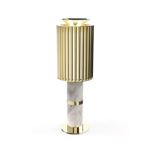 Donna - Lampe à poser en laiton et marbre