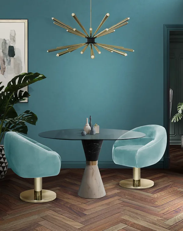Lustre métallique Dorsey en forme d'étoile
