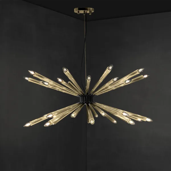 Lustre métallique Dorsey en forme d'étoile