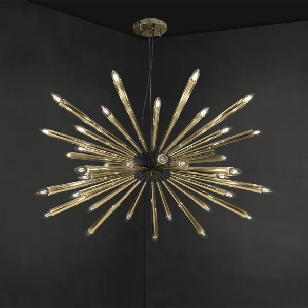 Lustre métallique Dorsey en forme d'étoile