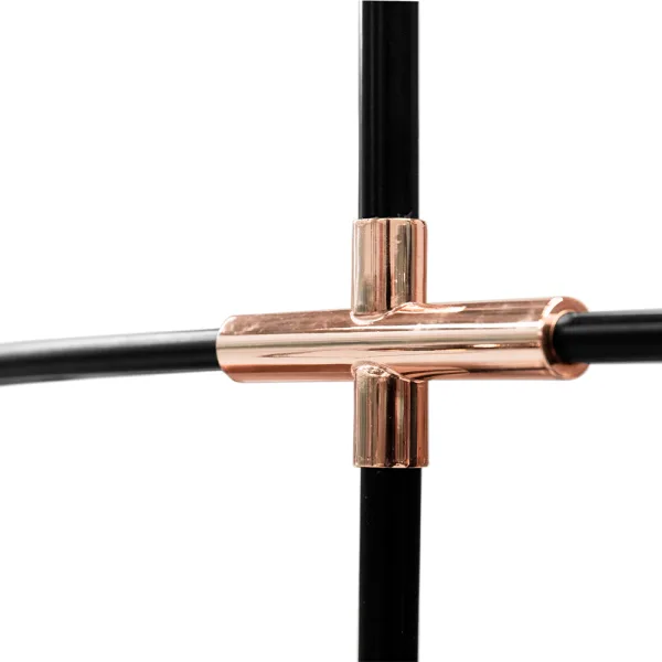 Majestueuse suspension Goodman en laiton et aluminium