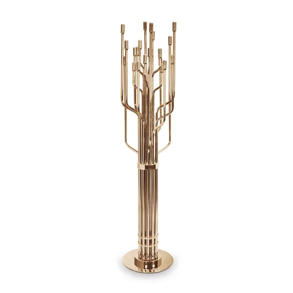 Lampadaire multibras en laiton Janis
