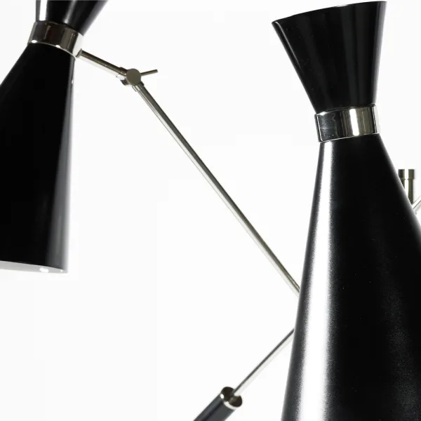 Élégant lampadaire Stanley à trois bras directionnels