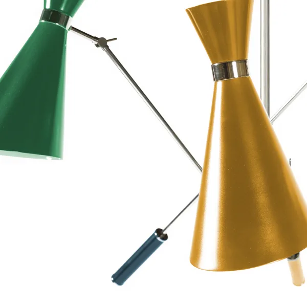 Élégant lustre Stanley à trois bras directionnels