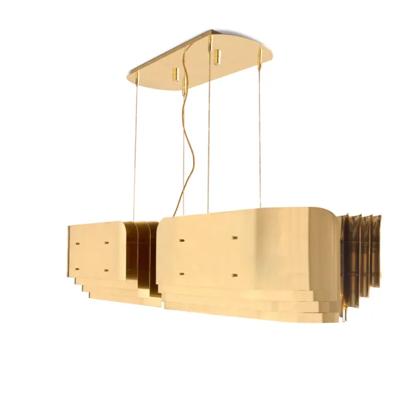 Le lustre Vaughan, design et élégance en pur laiton